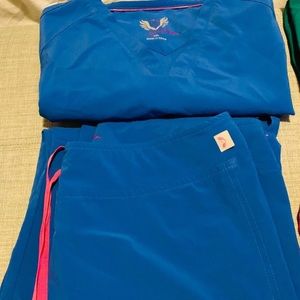 Smitten Scrub Set- Royal Blue